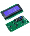 4x20 Mavi LCD Ekran I2C Bağlantılı 20x4 Display Blue