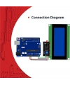 4x20 Mavi LCD Ekran I2C Bağlantılı 20x4 Display Blue