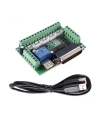 5 Eksenli Cnc Kontrol Kartı Mach3 Step Motor Sürücü + Usb Kablo