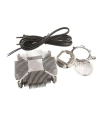 50W Cob Led Alüminyum Soğutucu + 120 Derece Lens + Kablo Seti