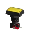 50x33mm 12V Dikdörtgen Işıklı Oyun Makinesi Butonu - Sarı