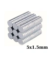 5x1.5mm Neodyum Güçlü Mıknatıs - Neodim Magnet