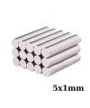 5x1mm Neodyum Güçlü Mıknatıs - Neodim Magnet