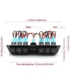 6lı ON-OFF Işıklı Anahtar Switch Panel 12V-24V Voltaj Göstergeli