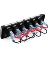 6lı ON-OFF Kırmızı Işıklı Anahtar Switch Panel 12V 16A