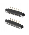 6-Pin 2.54mm 90C Pogo Pin Manyetik Konnektör Takımı