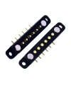 6-Pin 2.54mm 90C Pogo Pin Manyetik Konnektör Takımı - Kulaklı