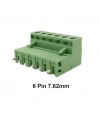 6 Pin 7.62mm Geçmeli 180C Takım Klemens