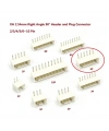 6 Pin JST-XH 2.54 Tunik Konnektör Erkek Eğik 90°