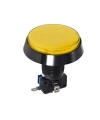 60mm 12V Düz Işıklı Oyun Makinesi Butonu - Sarı