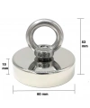 60mm Fishing Magnet - Neodyum Pot Mıknatıs