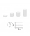 6x15mm 3 Pin Led Distans (Standoff) - Beyaz