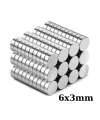 6x3mm Neodyum Güçlü Mıknatıs - Neodim Magnet