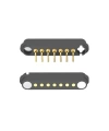 7-Pin 2.54mm 90C Pogo Pin Manyetik Konnektör Takımı