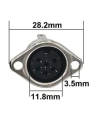 7 Pin Dişi DIN Konnektör - Flanşlı Panel Tipi