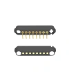 8-Pin 2.54mm 90C Pogo Pin Manyetik Konnektör Takımı
