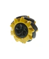 80mm Sarı Omni Mecanum Tekerlek - Sağ