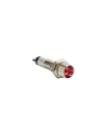 8mm 12V Metal Sinyal Lambası - Kırmızı