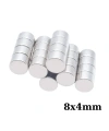 8x4mm Neodyum Güçlü Mıknatıs - Neodim Magnet
