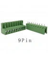 9 Pin 5.08mm Geçmeli 90C Takım Klemens