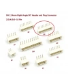 9 Pin JST-XH 2.54 Tunik Konnektör Erkek Eğik 90°