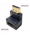 90° HDMI to HDMI Erkek-Dişi (M2F) Dönüştürücü Çevirici