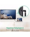 90° HDMI to HDMI Erkek-Dişi (M2F) Dönüştürücü Çevirici