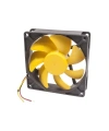 92x92x25mm 12V 0.26A Fan 3 Kablolu - Sarı