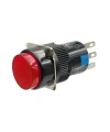 AB6-A 16mm 30V Kırmızı Anahtarlı Buton