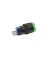 AB6-M 16mm 24V Yeşil Yaylı Buton