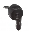 ACC-03 60W 3.4A Kablolu USB-A + USB-C Çift Çıkışlı Araç İçi Şarj