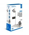 ACL 3in1 Masa Lambalı Bluetooth Hoparlörlü 15W Kablosuz Şarj Standı AW6