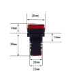 AD16-22DS 24V AC/DC Sinyal Lambası - Sarı
