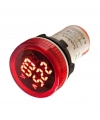 AD22-22VA 22mm Voltampermetre 50-500V 0-100A AC Kırmızı