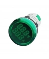 AD22-22VA 22mm Voltampermetre 50-500V 0-100A AC Yeşil