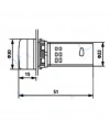 AD22-22VA 22mm Voltampermetre 50-500V 0-100A AC Yeşil