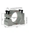 Alüminyum 52mm Spindle Motor Tutucu Holder