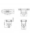 Amass XT60E-F Panel Tipi Dişi Konnektör - XT60