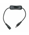 Anahtarlı DC Adaptör Uzatma Kablosu -Siyah