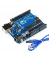 Arduino UNO R3 Klon (orijinal - Atmega328P DIP Chipset) - USB Kablo Hediyeli