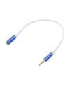 Aux 3.5mm Jack Erkek - Dişi Uzatma Kablosu 27cm 4 Boğum