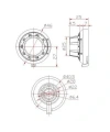 B2 46mm Dial Hassas Potansiyometre Başlığı