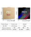 Bambu Lab X1-P1P-P1S PEI+PEY Kaplı Yay Çeliği Manyetik Tabla - 257x257mm