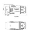 BD-24-C03PE-23-001A 3-Pin Su Geçirmez Konnektör - Erkek