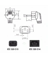 Bilgisayar Güç Kablosu Kasa Ekran Kablosu 3X0.75mm 1.5m