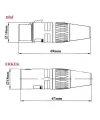 Canon / XLR 4 Pin Jack - Erkek