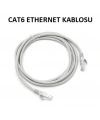 CAT6 UTP Patch Kablo Ethernet Kablosu Gri Renk 25 Metre