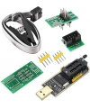 CH341A 24 25 Serisi EEPROM Flash BIOS USB Programlayıcı + SOIC8 Test Klipsi