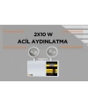 Çift Spot LED Acil Durum Aydınlatma Armatürü