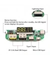 Çift USB 5V 2.4A Ledli Micro Type-C Powerbank Modülü